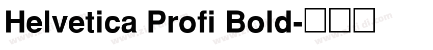 Helvetica Profi Bold字体转换